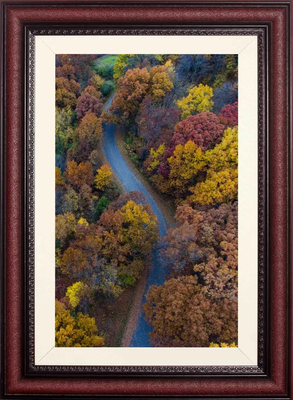 Landscape_Wall_Art_Aerial_River_Autumn_Forest_Photo_Frame_Without_Glass
