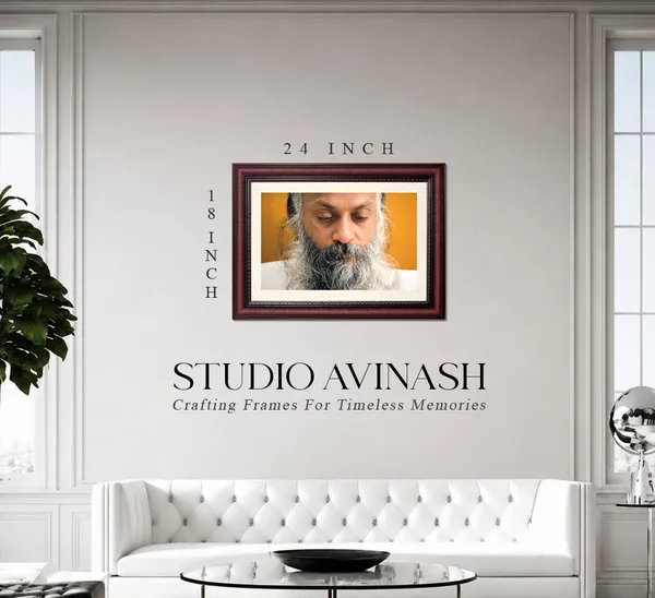 Acharya_Rajneesh_Osho_Orange_Close-Up_Meditating_Portrait_Photo_Frame_Without_Glass_|_Warmth_That_Fills_the_Frame