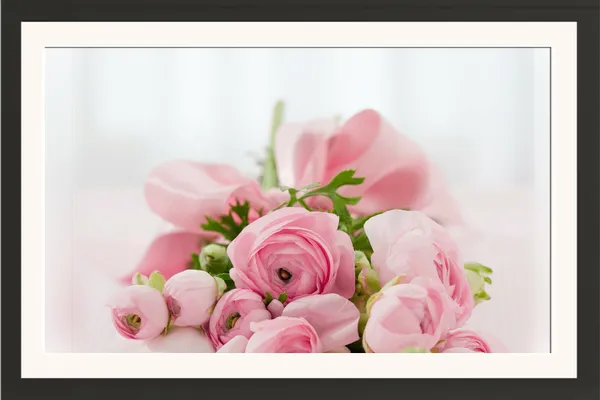 Pink_Rose_&_Ranunculus_Bouquet_Photo_Frame_Without_Glass_–_Soft_Pink_Flower_Bouquet_on_Pastel_Background_for_Bedroom,_Nursery_&_Wedding_Gifts