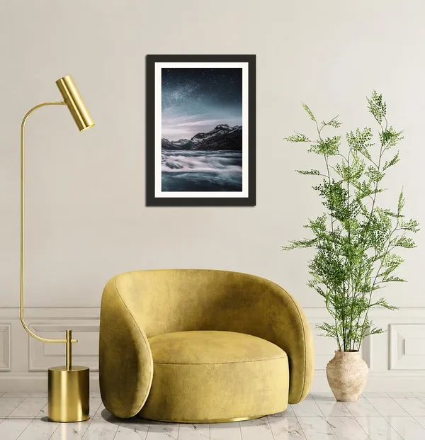 Milky_Way_Mountain_Landscape_Wall_Art_River_Photo_Frame_Without_Glass