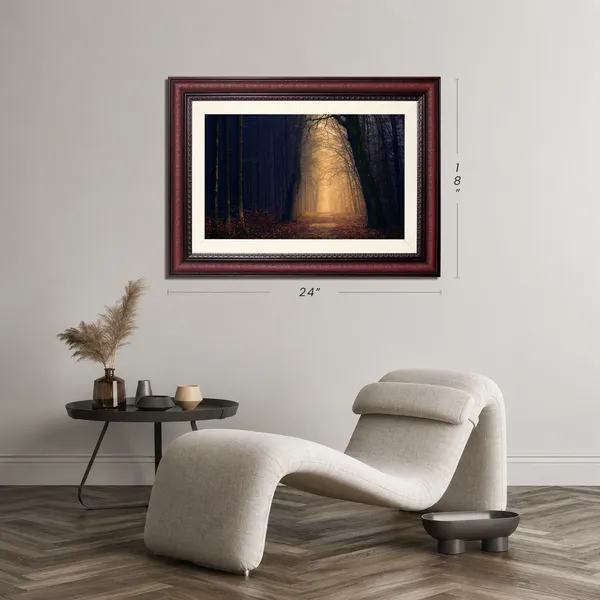 Moonlit_Forest_Wall_Art_Misty_Path_Landscape_Photo_Frame_Without_Glass