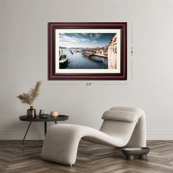 Venice_Waterfront_Landscape_Wall_Art_Gondolas_Photo_Frame_Without_Glass
