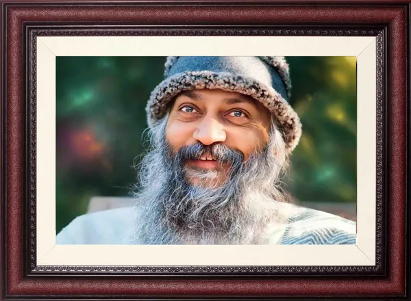 Bhagwan_Rajneesh_Smiling_Portrait_Framed_Photo_-_13X18_and_18X24_Inch_Premium_Frame_Without_Glass_|_Living_Room_Wall_Art