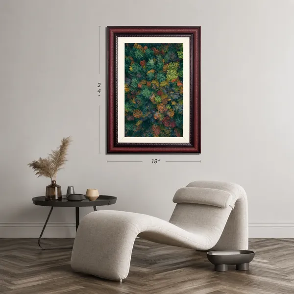 Forest_Wall_Art_Sunlit_Tree_Trunks_Landscape_Photo_Frame_Without_Glass