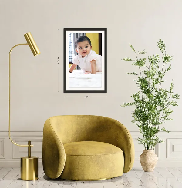 Cute_Baby_Photo_Frame_Crawling_White_Outfit_Wall_Art_Without_Glass