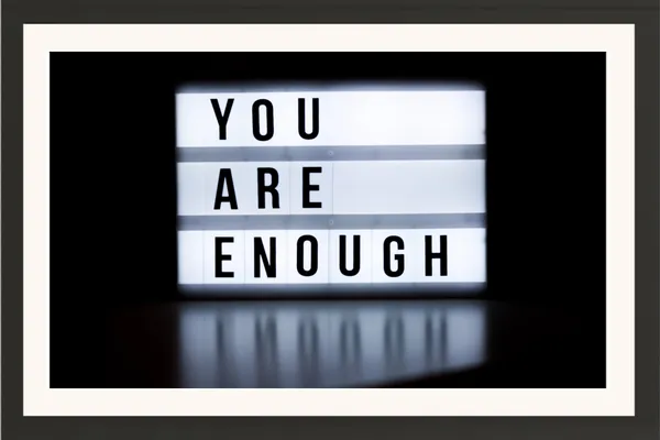 You_Are_Enough_Positive_Quotes_Photo_Frame_Without_Glass