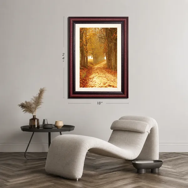 Forest_Wall_Art_Golden_Tree_Tunnel_Landscape_Photo_Frame_Without_Glass