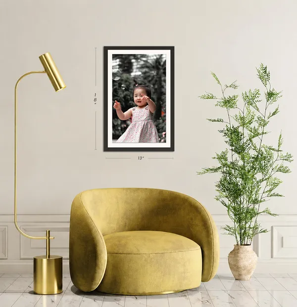Cute_Baby_Girl_Photo_Frame_Outdoor_Wall_Art_Without_Glass