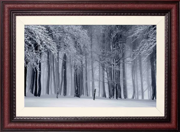 Winter_Forest_Landscape_Wall_Art_Frosted_Trees_Photo_Frame_Without_Glass