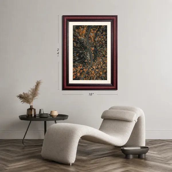 Landscape_Wall_Art_Aerial_Winding_Road_Forest_Photo_Frame_Without_Glass
