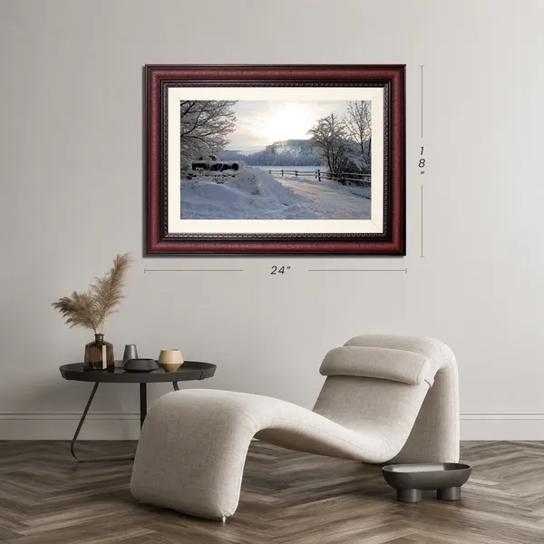 Snowy_Countryside_Road_Landscape_Photo_Frame_Without_Glass_|_Winter_Wonderland_Wall_Art