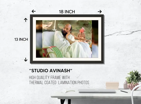 Acharya_Rajneesh_Osho_Poolside_Repose_Photo_Frame_Without_Glass_|_Ease_Beneath_an_Open_Sky