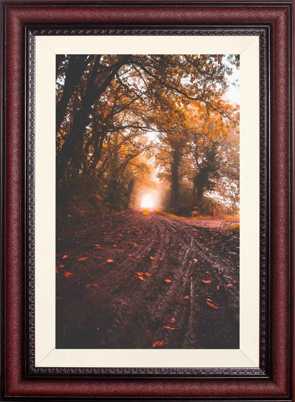 Autumn_Wall_Art_Glowing_Road_Landscape_Photo_Frame_Without_Glass