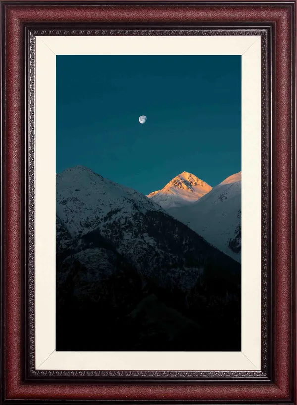 Mountain_Landscape_Wall_Art_Golden_Peak_Moon_Photo_Frame_Without_Glass
