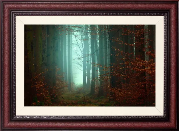 Forest_Wall_Art_Mystical_Teal_Glow_Landscape_Photo_Frame_Without_Glass