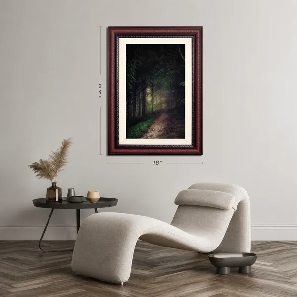 Forest_Wall_Art_Dark_Misty_Path_Landscape_Photo_Frame_Without_Glass