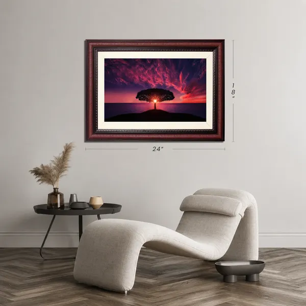 Crimson_Sunset_Landscape_Wall_Art_Silhouette_Tree_Ocean_Photo_Frame_Without_Glass