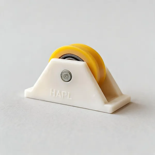 Pvc_Yellow_White_Roller_Wheel_Door_Window_Fitting