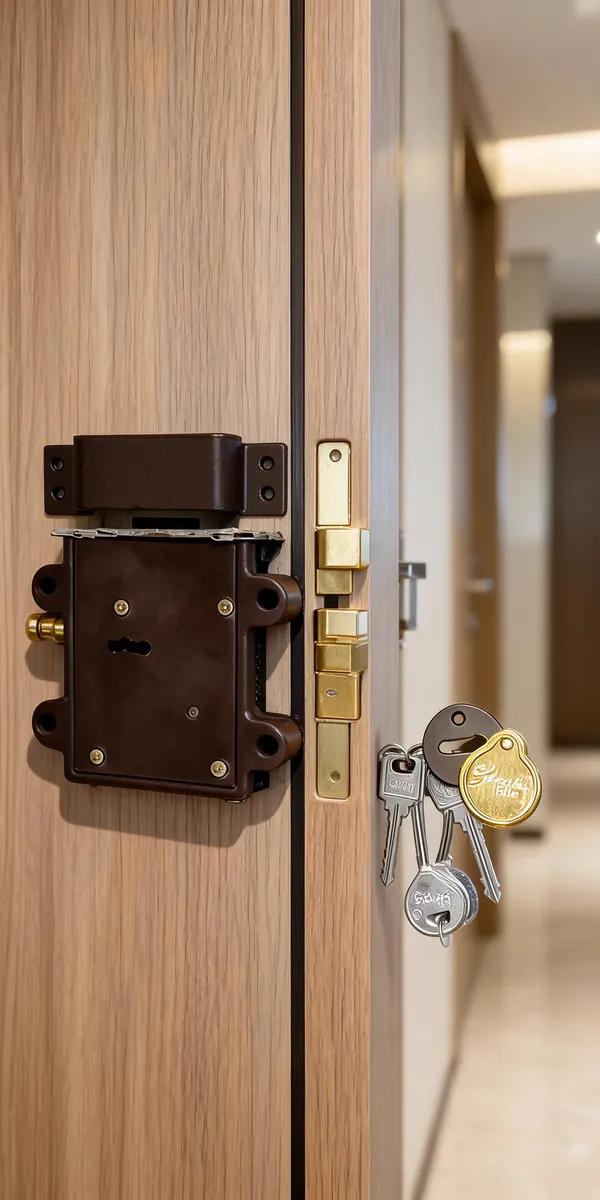 Iron_Black_Door_Lock_With_Keys