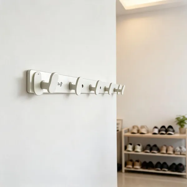 White_Plastic_Wall_Mount_Mobile_Phone_Holder_Stand