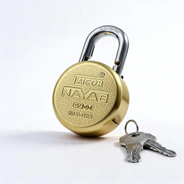 Iron_Gold_Silver_Round_Padlock_With_Keys