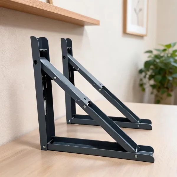 Iron_Blue_Foldable_Wall_Mounted_Triangle_Bracket_Table_Fitting