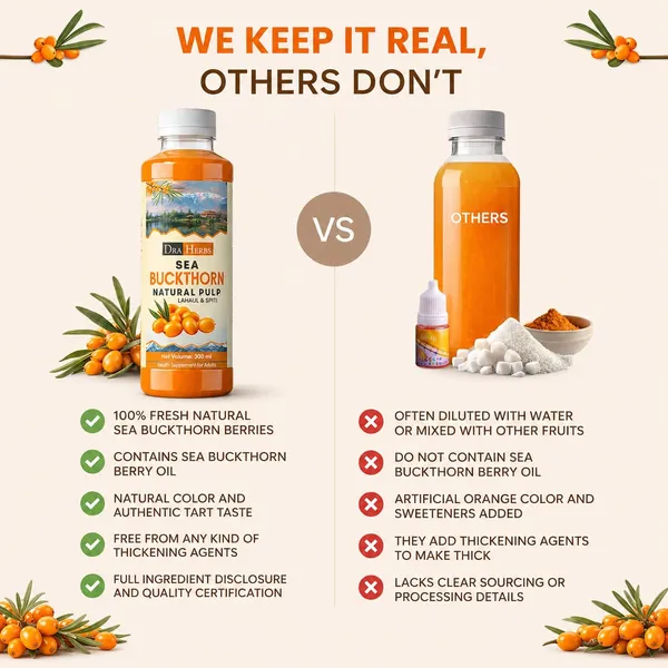 Draherbs_Himalayan_Sea_Buckthorn_Pulp_Juice_300ml_Lahaul_Spiti_Cold_Pressed_Vitamin_C_Omega_3_6_7_9_Immunity_Skin_Glow_Gut_Health_No_Added_Sugar_Antioxidant_Rich_Berry_Juice