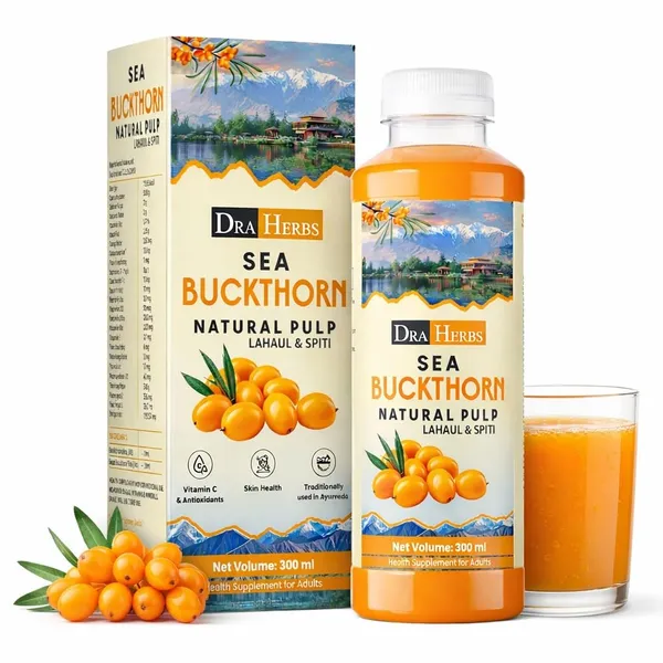 Draherbs_Himalayan_Sea_Buckthorn_Pulp_Juice_300ml_Lahaul_Spiti_Cold_Pressed_Vitamin_C_Omega_3_6_7_9_Immunity_Skin_Glow_Gut_Health_No_Added_Sugar_Antioxidant_Rich_Berry_Juice