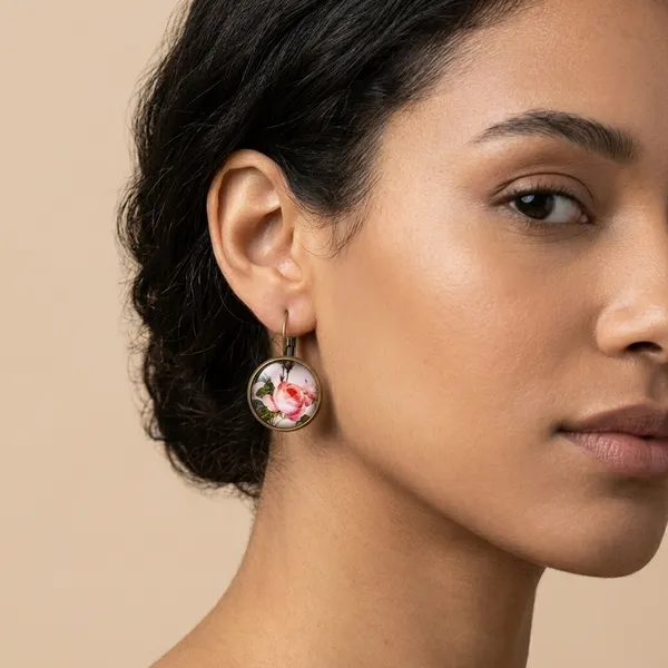 Rose_Garden_Alloy_Gemstone_Drop_Earrings_For_Women