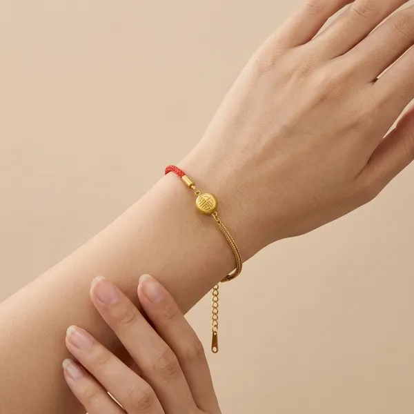 Golden_Titanium_Steel_Four_Leaf_Clover_Bracelet_For_Women