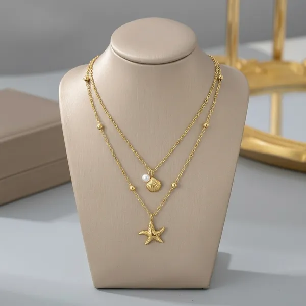 Golden_Stainless_Steel_Gold_Plated_Daisy_Pendant_Necklace