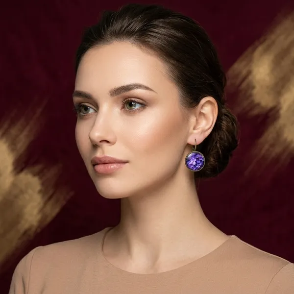 Purple_Bloom_Alloy_Gemstone_Drop_Earrings_For_Women