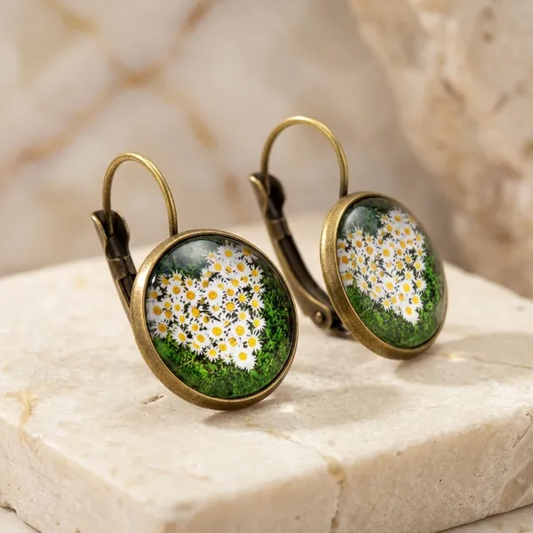 Daisy_Heart_Alloy_Gemstone_Drop_Earrings_For_Women