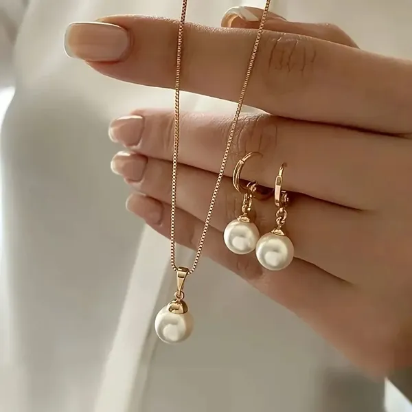 Onvi_Light_Luxury_Fashion_New_Pearl_Pendant_Set