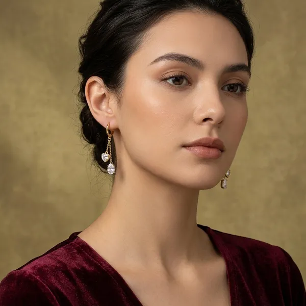 Golden_Silver_Diamond_Drop_Earrings_For_Women