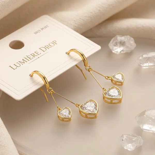 Golden_Silver_Heart_Drop_Earrings_For_Women
