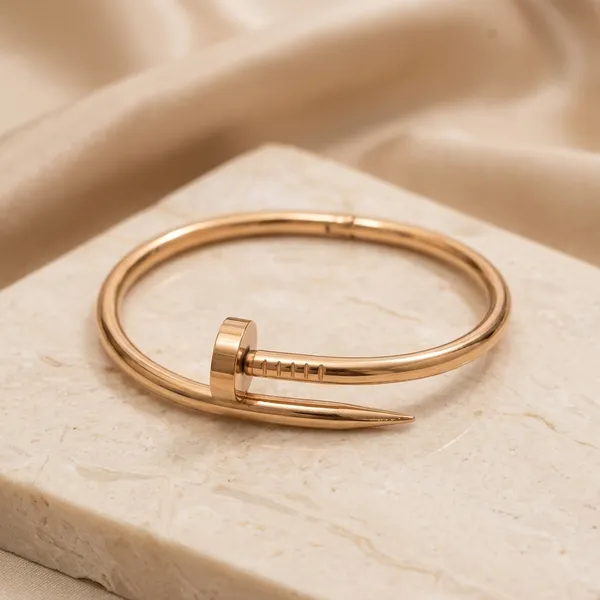 Golden_Steel_Nail_Bracelet_For_Women