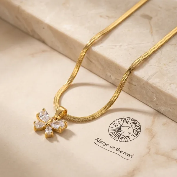 Gold_Steel_Snake_Chain_Necklace_For_Women
