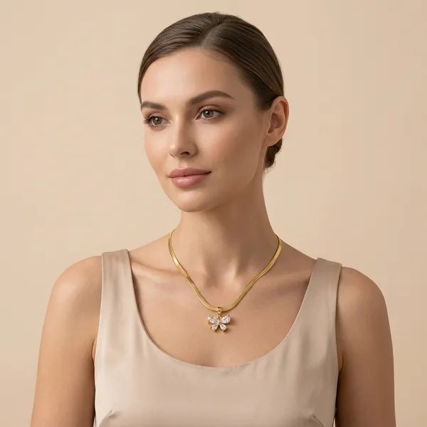 Gold_Steel_Snake_Chain_Necklace_For_Women