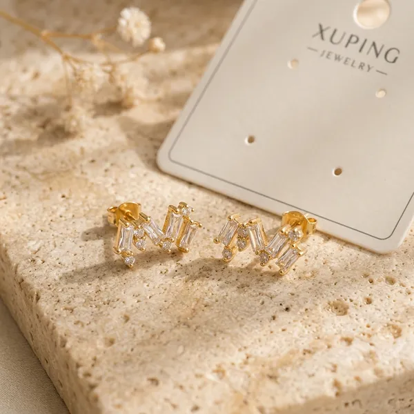 Golden_Steel_Anti-Tarnish_W-Shape_Diamond_Earrings_For_Women