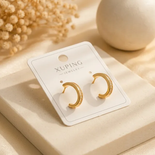 Golden_Steel_Anti-Tarnish_Round_Hoop_Earrings_For_Women