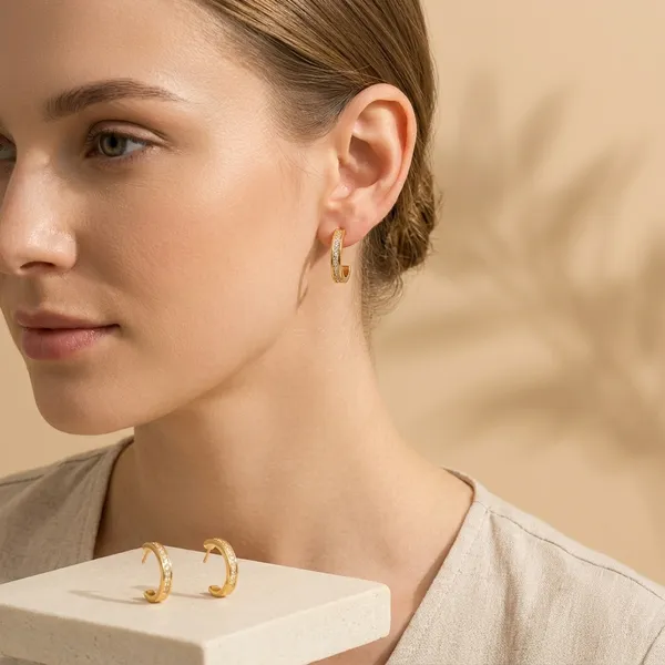 Golden_Steel_Anti-Tarnish_Round_Hoop_Earrings_For_Women