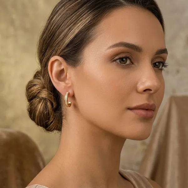Golden_Steel_Anti-Tarnish_Round_Hoop_Earrings_For_Women