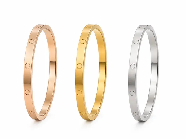 Silver_Golden_Rose_Gold_Steel_Tri_Tone_Bracelet_For_Unisex
