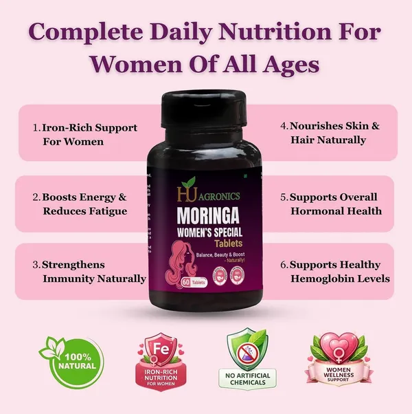 HU_Agronics_Moringa_Women_Special_Supplement_Tablets_Extract_Coated