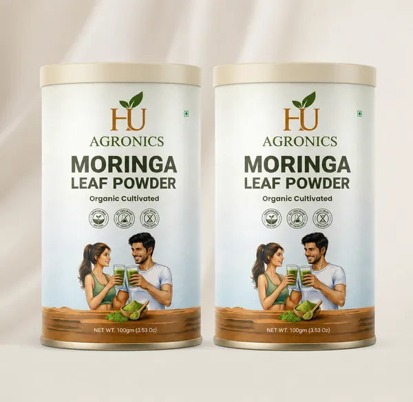HU_Agronics_Organic_Moringa_Leaf_Powder_100G_-_Pack_of_2