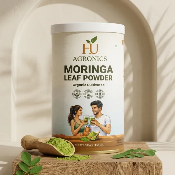 HU_Agronics_Organic_Moringa_Leaf_Powder_100G_-_Pack_of_2