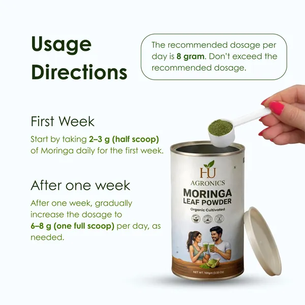 HU_Agronics_Organic_Moringa_Leaf_Powder_100G_-_Pack_of_2