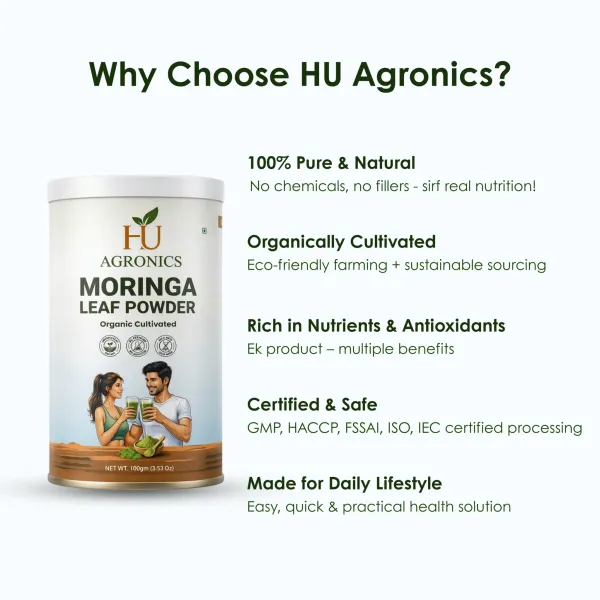 HU_Agronics_Organic_Moringa_Leaf_Powder_100G_-_Pack_of_2