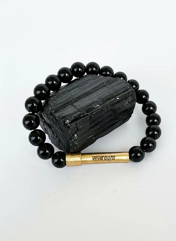 Black_Tourmaline_Protection_Crystal_Bracelet_With_Manifestation_Lock
